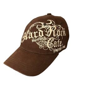 Hard Rock Cafe Washington DC English Gothic Script Embroidery Flex Fit  Cap OS